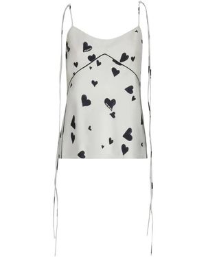 Marni Hearts Printed Camisole - White