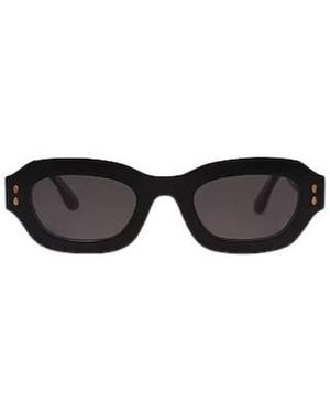 Isabel Marant Minimalist Oval Sunglasses - White