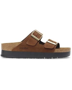 Birkenstock Arizona Pap Flex Platform Sandals - Brown