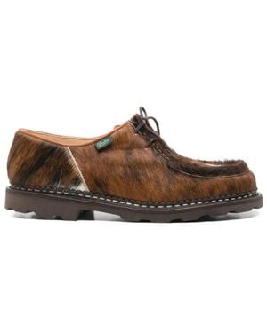 Paraboot Calf-Hair Derby Shoes - Brown