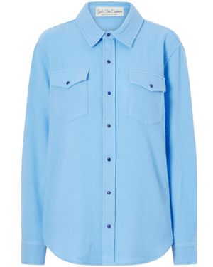 God's True Cashmere Lagoon Cashmere Shirt - Blue