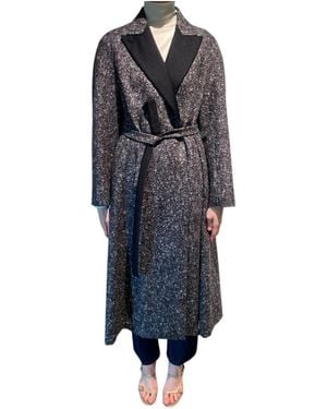 Max Mara Belted Coat - Blue