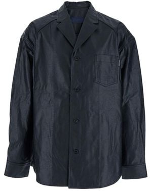 Juun.J Button-Down Long-Sleeved Shirt - Blue
