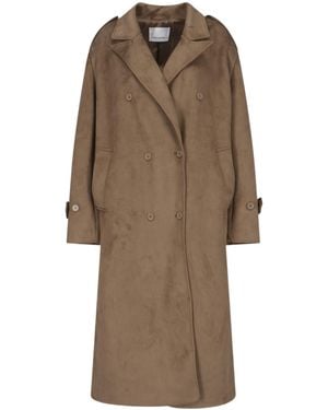 Frankie Shop Pembroke Double-Breasted Coat - Natural