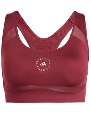 adidas By Stella McCartney Truepurpose Power Impact Training Medium-Support Bra - Red