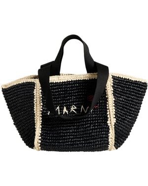 Marni Two-Tone Handbags - Black
