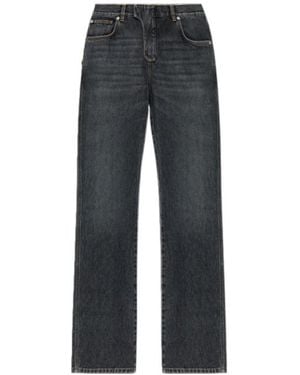 Balmain Straight Leg Jeans - Grey