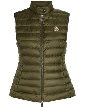 Moncler Logo Down Vest - Green