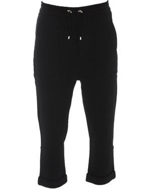 Balmain Drawstring Jersey Trousers - Black