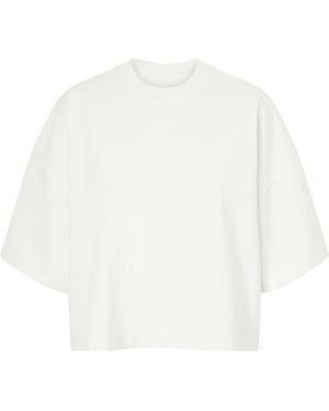 SLVRLAKE Denim Box Neck T-Shirt - White