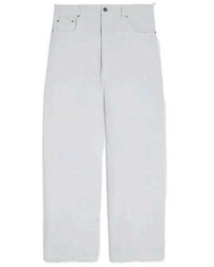 Phoebe Philo Zipper Jeans - White
