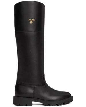Celine Margaret High Boot - Black
