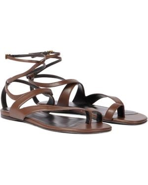 KHAITE Aimee Leather Sandals - Multicolour