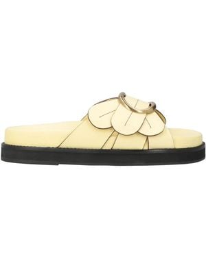 FARM Rio Plain Color Sandals - Metallic