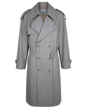 Frankie Shop Long-Sleeved Trench Coat - Grey