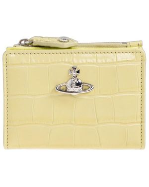 Vivienne Westwood Embossed Zip Wallet - Metallic