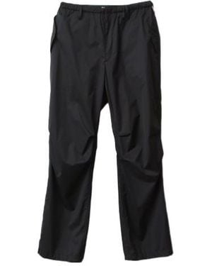 AURALEE Straight-Leg Satin Trousers - Black