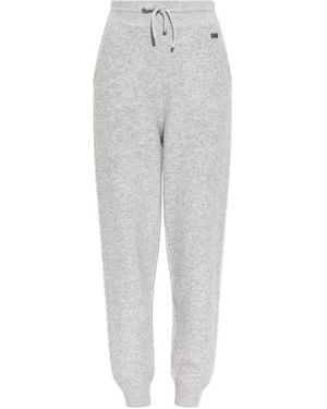 Victoria Beckham Drawstring Casual Trousers - Grey