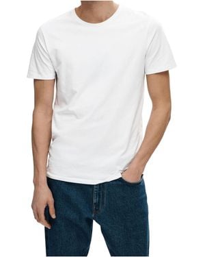SELECTED Short Sleeved T-Shirt - White