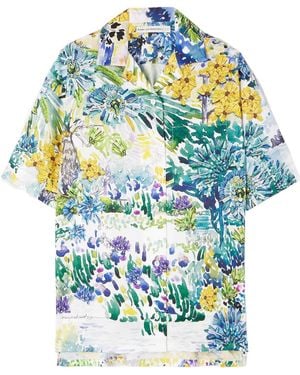 Mary Katrantzou Printed Twill Shirt - Blue