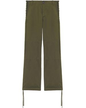 McQueen Lace-Up Drawstring Trousers - Green