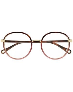 Chloé Chloé Eyewear Round Frame Glasses - White