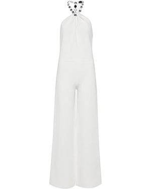 Galvan London Globe Cleopatra Embellished Jumpsuit - White