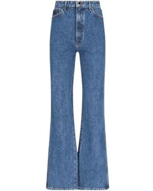 KHAITE Belt Loop Jeans - Blue