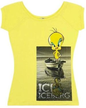 Iceberg T-Shirt With Round Neck And Short Sleeves - Yellow