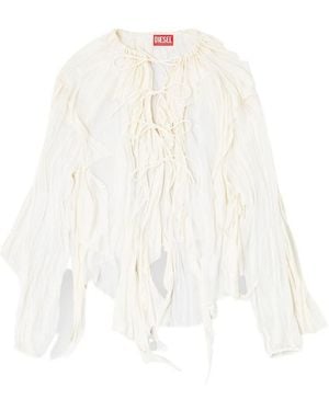 DIESEL C-Lassy Ruffled Blouse - White
