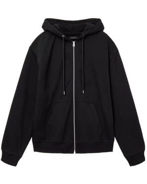 AllSaints Milo Hooded Zip-Up Sweatshirt - Black