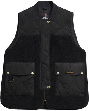 Barbour Zipper-Panelled Vest - Black
