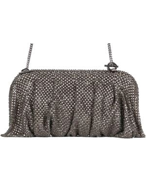 Benedetta Bruzziches Magnetic-Clasp Clutch - Grey