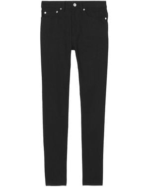 Burberry Mid-Rise Skinny Jeans - Black
