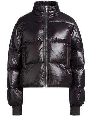 Ganni Solid Color Puffer Jackets - Black