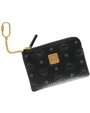 MCM Aren Visetos Card Case - Black