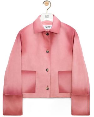 Loewe Faded-Effect Turn-Up Jacket - Pink