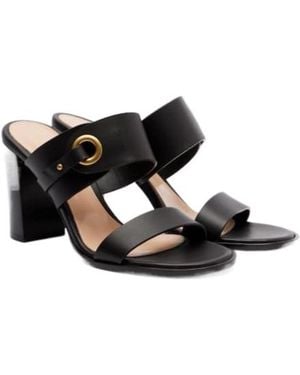Gianvito Rossi Leather Mules - Black