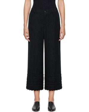Comme des Garçons Casual Trousers With Belt Loops - Black