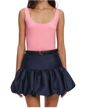Self-Portrait Jersey Top - Blue