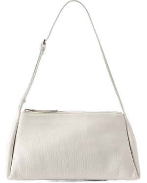 Calvin Klein Leather Shoulder Bag - White