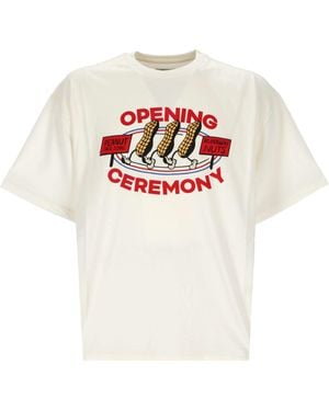 Opening Ceremony Peanuts Logo Printed T-Shirt - White