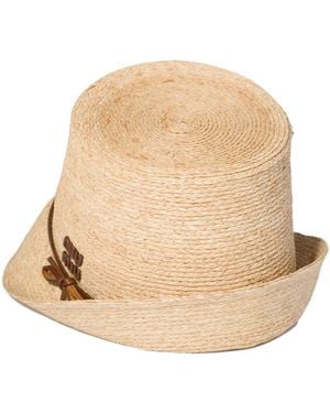 Miu Miu Raffia Hat - Natural