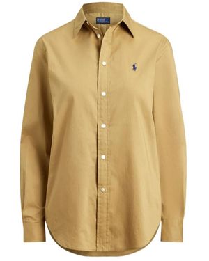Polo Ralph Lauren Long-Sleeved Twill Shirt - Natural