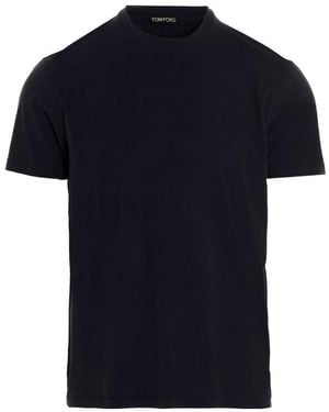 Tom Ford Crew-Neck Short-Sleeved T-Shirt - Black