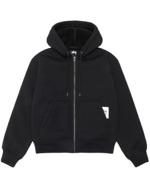 Stussy Stüssy Zip-Up Hoodie Jacket - Black