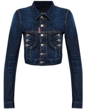 DSquared² Buttoned Denim Jacket - Blue