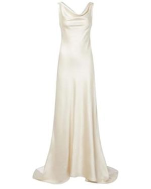 Rohe Bridal Draped Satin Gown - White
