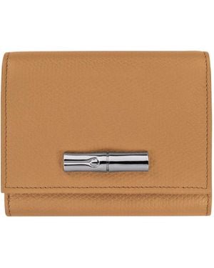 Longchamp Le Roseau Wallet - White