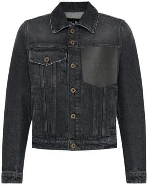Jean Paul Gaultier Long-Sleeved Denim Jacket - Black